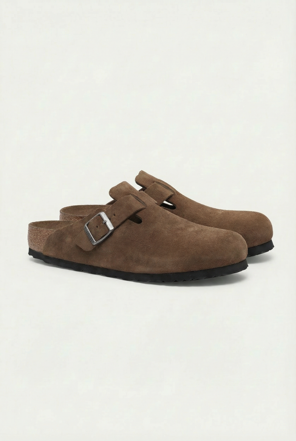 Mayfair Calfsuede Clog Brown